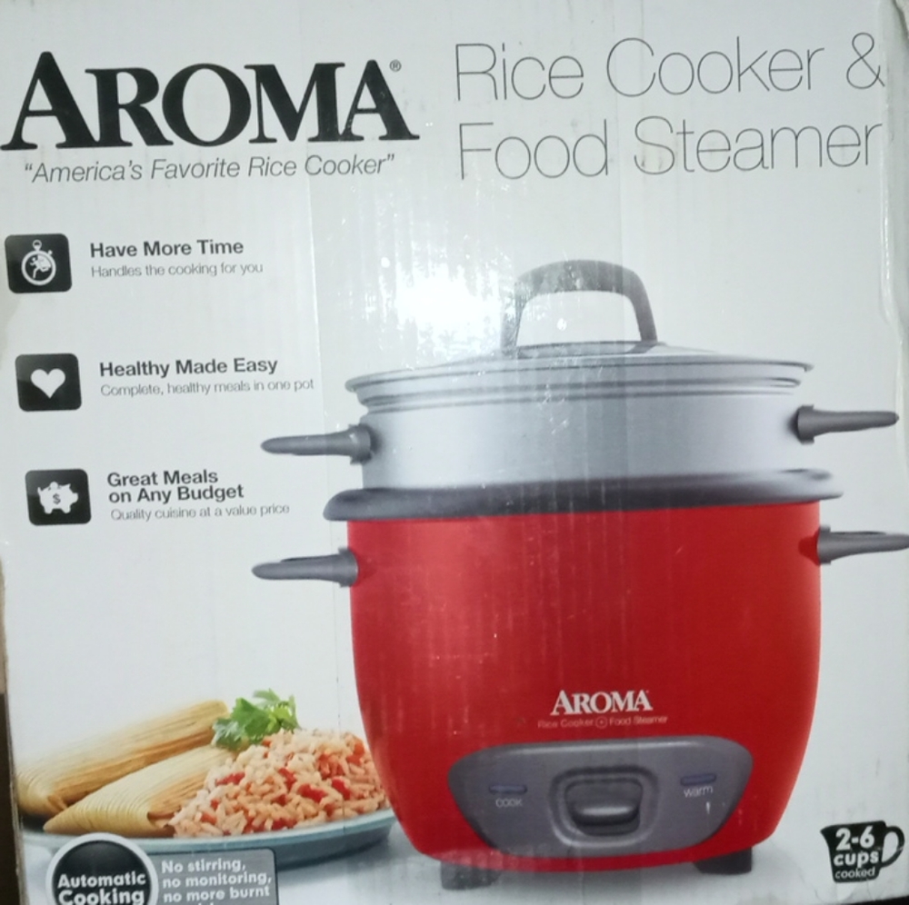 Aroma 6-Cup Pot Style Rice Cooker